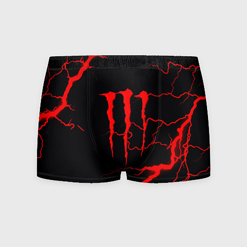 Мужские трусы Monster energy storm red / 3D-принт – фото 1