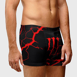Трусы-боксеры мужские Monster energy storm red, цвет: 3D-принт — фото 2