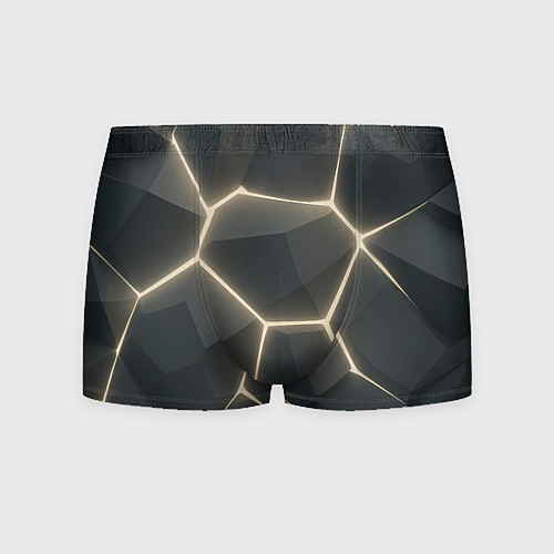 Мужские трусы Объемные серые плиты / 3D-принт – фото 1