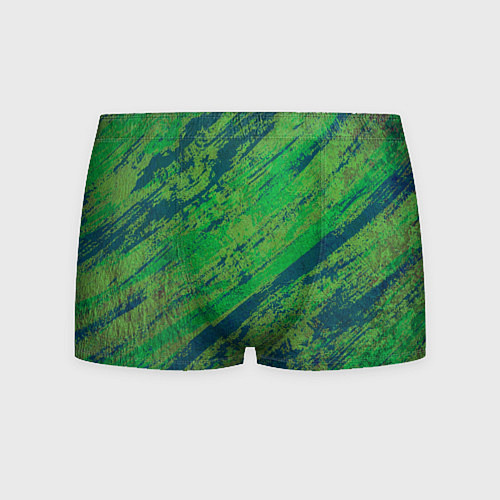 Мужские трусы Абстракция - green paint strokes / 3D-принт – фото 1