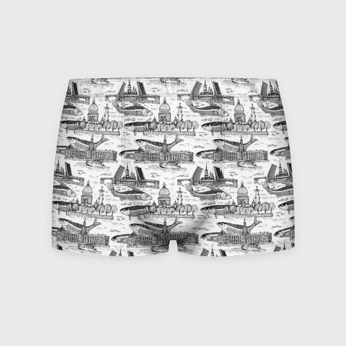 Мужские трусы Питер и корюшка / 3D-принт – фото 1