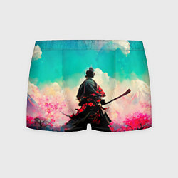Мужские трусы Самурай и сакура