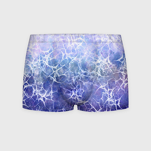 Мужские трусы Абстракция - white web on blue background / 3D-принт – фото 1