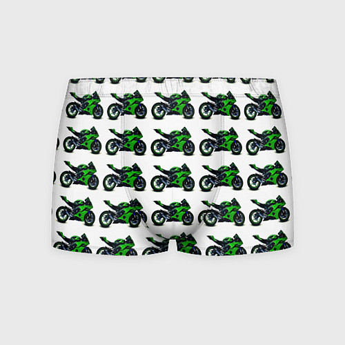Мужские трусы Motorbike green / 3D-принт – фото 1