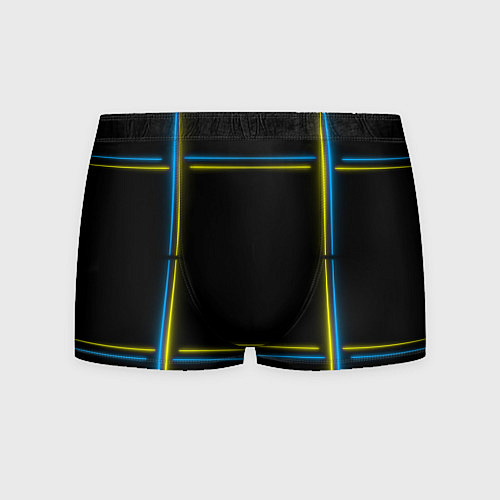 Мужские трусы Neon yellow blue / 3D-принт – фото 1