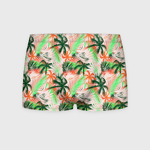 Мужские трусы Palm green pink / 3D-принт – фото 1