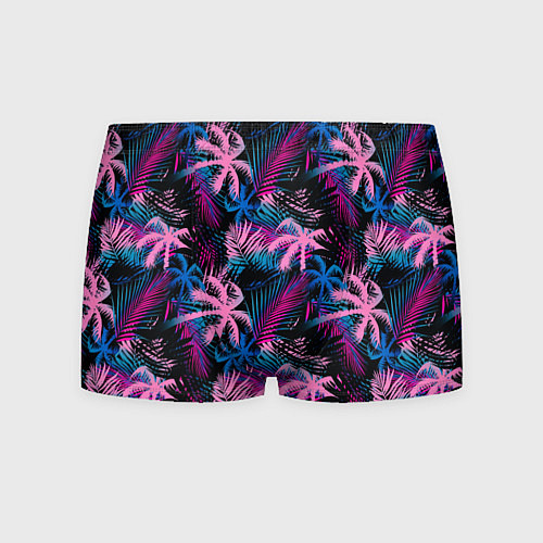 Мужские трусы Palm pink blue pink / 3D-принт – фото 1