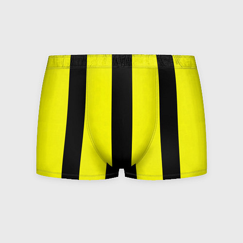 Мужские трусы Color yellow black line / 3D-принт – фото 1