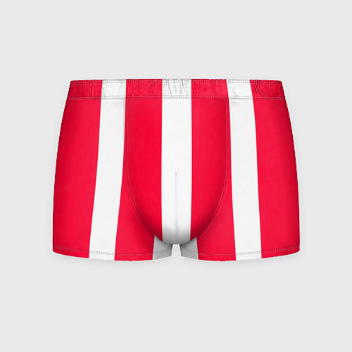 Мужские трусы Color red white line / 3D-принт – фото 1