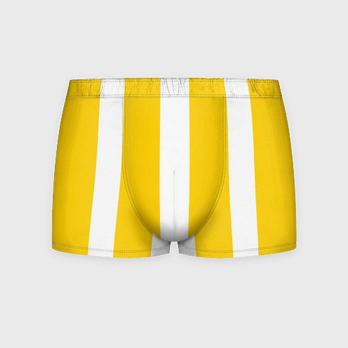 Мужские трусы Color yellow white line / 3D-принт – фото 1