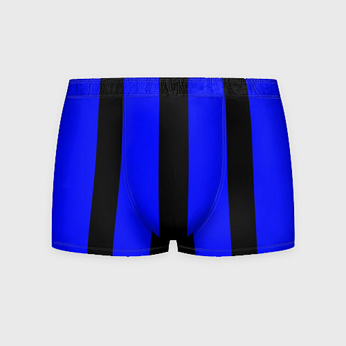 Мужские трусы Color blue black stripes / 3D-принт – фото 1