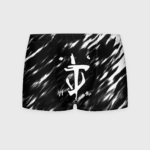 Мужские трусы Doom штрихи красок / 3D-принт – фото 1