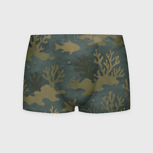 Мужские трусы Подводный камуфляж из рыб / 3D-принт – фото 1