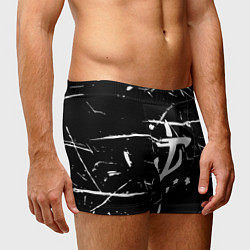 Трусы-боксеры мужские Doom logo штрихи, цвет: 3D-принт — фото 2
