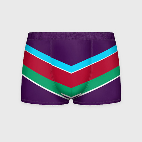 Мужские трусы Фиолетовый с полосами / 3D-принт – фото 1