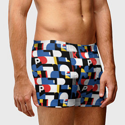 Трусы-боксеры мужские Геометрия букв, цвет: 3D-принт — фото 2
