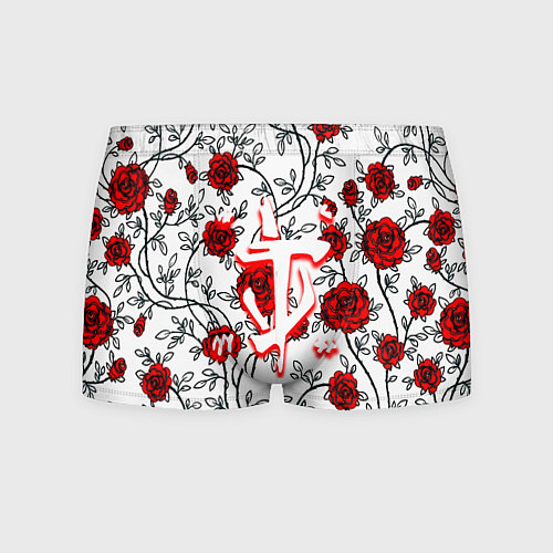 Мужские трусы Doom розы / 3D-принт – фото 1