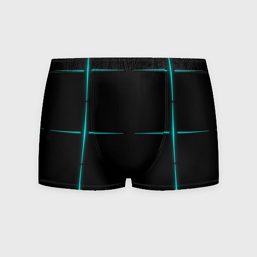 Мужские трусы Color black blue stripes / 3D-принт – фото 1
