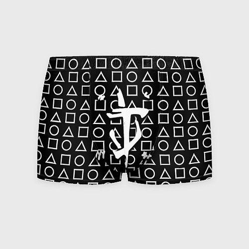 Мужские трусы Doom geometry pattern / 3D-принт – фото 1