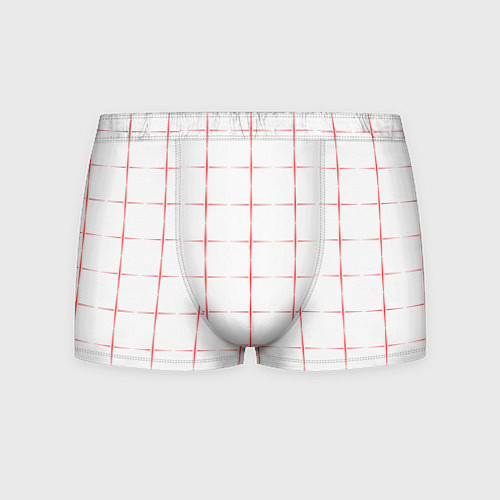Мужские трусы Color white red crosses / 3D-принт – фото 1