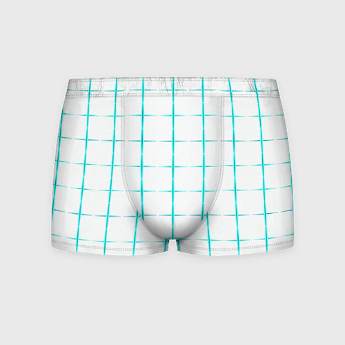 Мужские трусы Color white light blue crosses / 3D-принт – фото 1