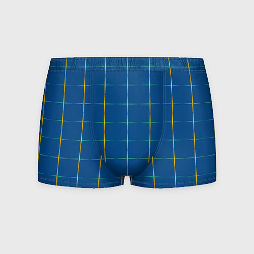 Мужские трусы Color blue yellow cross / 3D-принт – фото 1