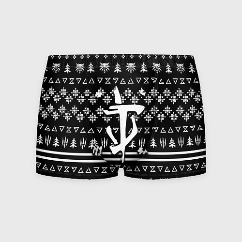 Мужские трусы Doom x witcher pattern / 3D-принт – фото 1