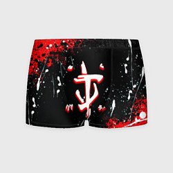 Трусы-боксеры мужские Doom краски абстракция, цвет: 3D-принт