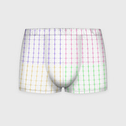 Трусы-боксеры мужские Color white multicolored stripes, цвет: 3D-принт