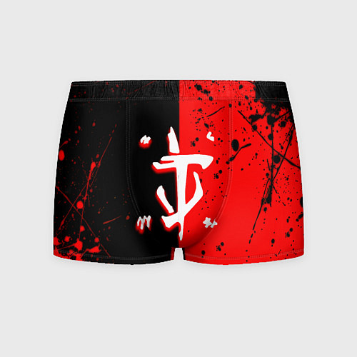 Мужские трусы Doom текстура краски / 3D-принт – фото 1