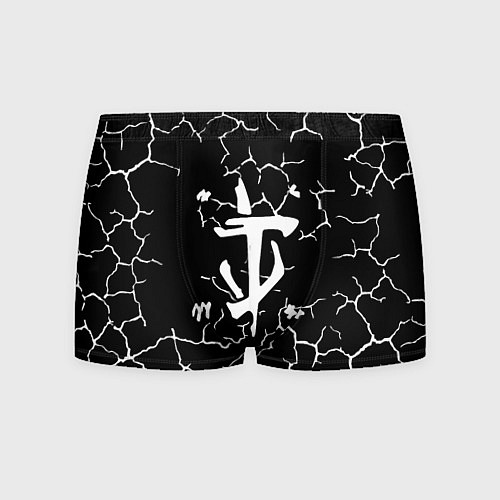 Мужские трусы Doom трещины текстура / 3D-принт – фото 1