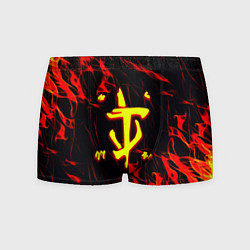 Трусы-боксеры мужские Doom огненные искры, цвет: 3D-принт