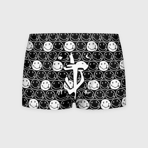 Мужские трусы Doom x nirvana pattern / 3D-принт – фото 1