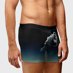 Трусы-боксеры мужские Бурый в гневе - градиент, цвет: 3D-принт — фото 2
