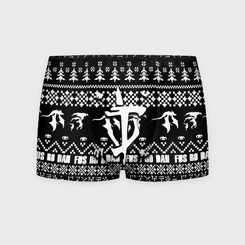 Мужские трусы Doom x elders scrolls pattern / 3D-принт – фото 1