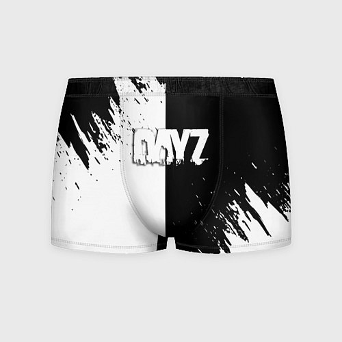 Мужские трусы Dayz текстура черно белые краски / 3D-принт – фото 1