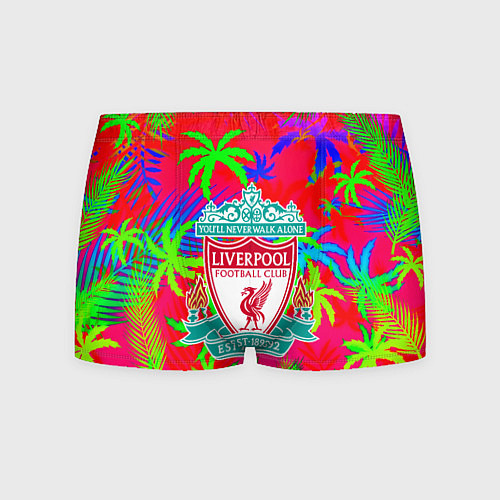 Мужские трусы Liverpool тропический неон / 3D-принт – фото 1