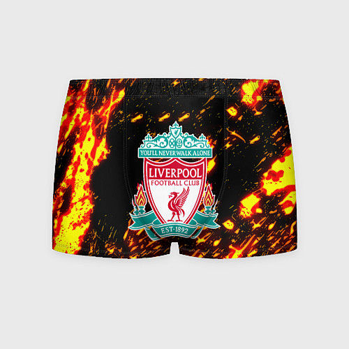 Мужские трусы Liverpool краски огненные / 3D-принт – фото 1