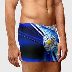 Трусы-боксеры мужские Лестер сити броня соты, цвет: 3D-принт — фото 2