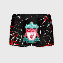 Трусы-боксеры мужские Liverpool штрихи красок, цвет: 3D-принт
