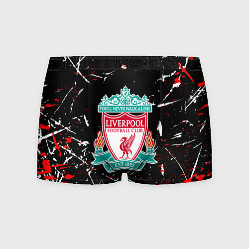 Мужские трусы Liverpool штрихи красок / 3D-принт – фото 1
