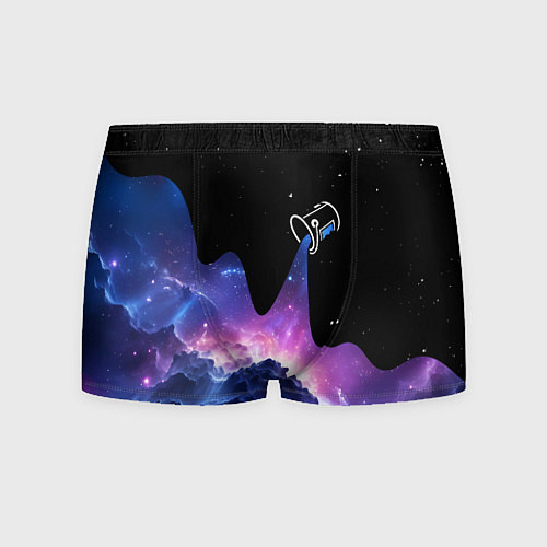 Мужские трусы Потеки космической краски / 3D-принт – фото 1