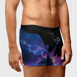 Трусы-боксеры мужские Потеки космической краски, цвет: 3D-принт — фото 2