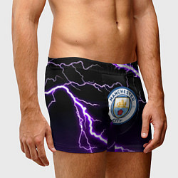 Трусы-боксеры мужские Манчестер молнии шторм неон, цвет: 3D-принт — фото 2