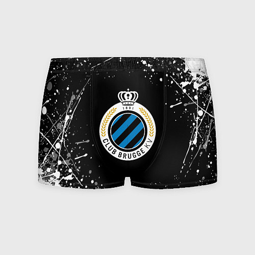 Мужские трусы Брюгге белые краски всплеск / 3D-принт – фото 1