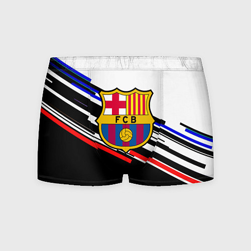 Мужские трусы Barcelona полосы текстура спорт / 3D-принт – фото 1