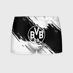 Мужские трусы Borussia черно белые полосы