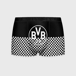 Трусы-боксеры мужские Borussia шахматная клетка, цвет: 3D-принт