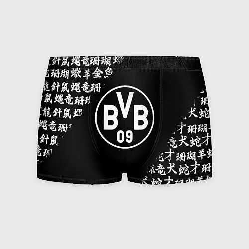 Мужские трусы Borussia китайские символы текстура / 3D-принт – фото 1