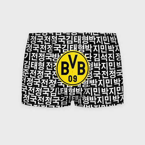 Мужские трусы Borussia японские символы паттерн / 3D-принт – фото 1